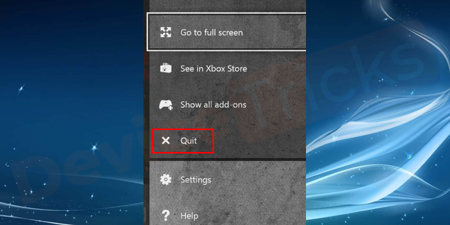 Xbox-controller-Quit