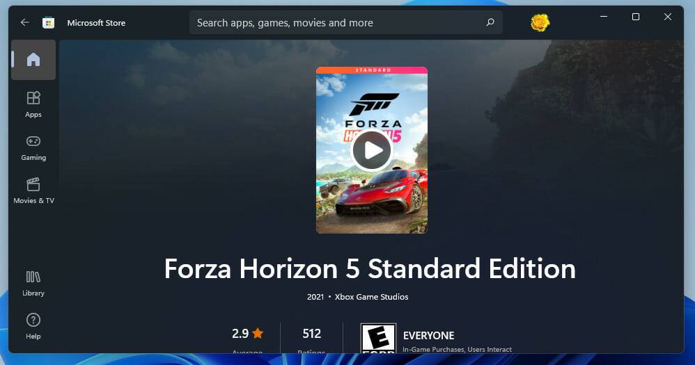 forza-horizon-5-ms-store-download-page