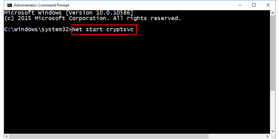 Net-start-cryptsvc
