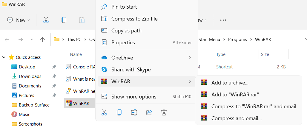 winrar-new-context-menu-windows-11