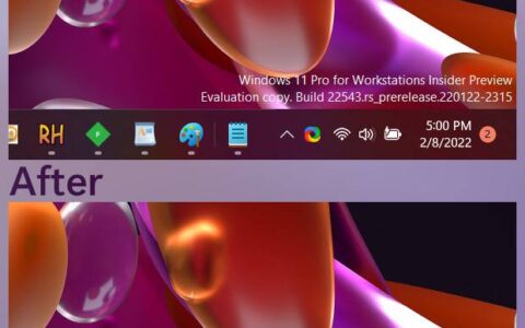 Windows 11 功能泄漏：任务栏改进，以及运行不受支持的 PC 的提醒