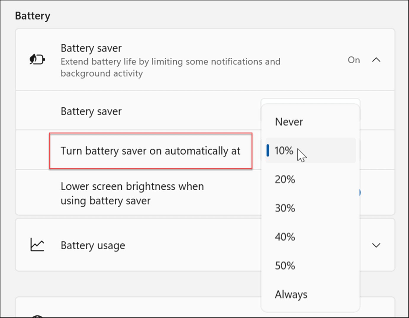 4-select-battery-saver-percentage