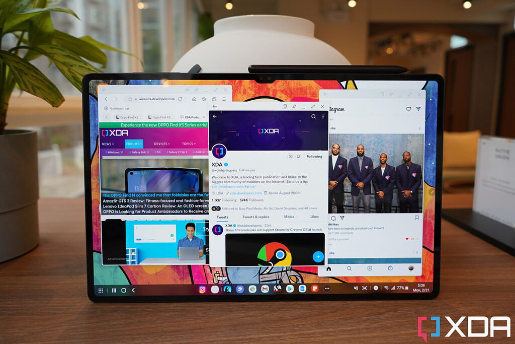 三星 Galaxy Tab S8 Ultra 与 Microsoft Surface Pro 8：最好的平板电脑是什么？