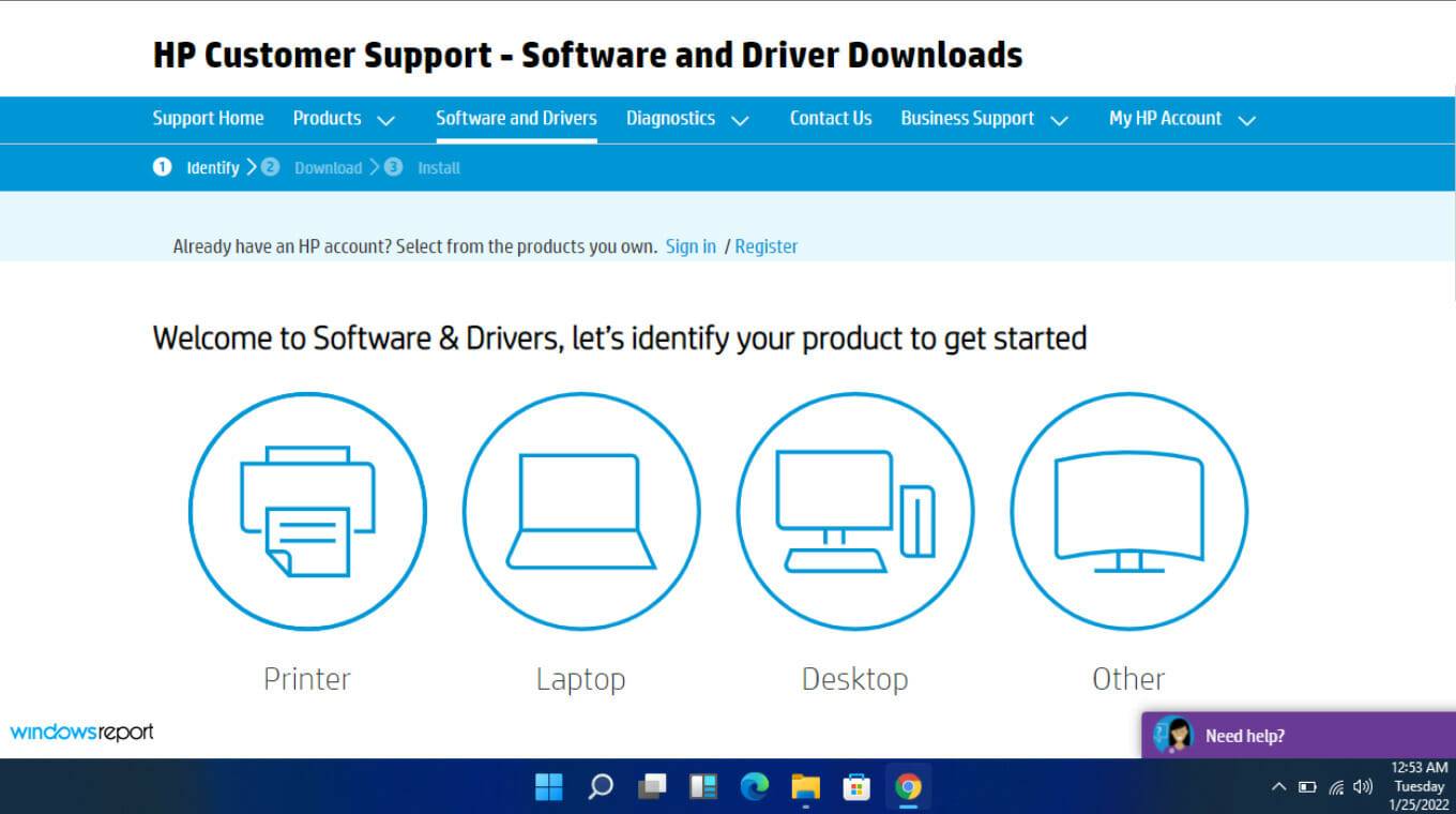 HP-driver-and-software-download-website