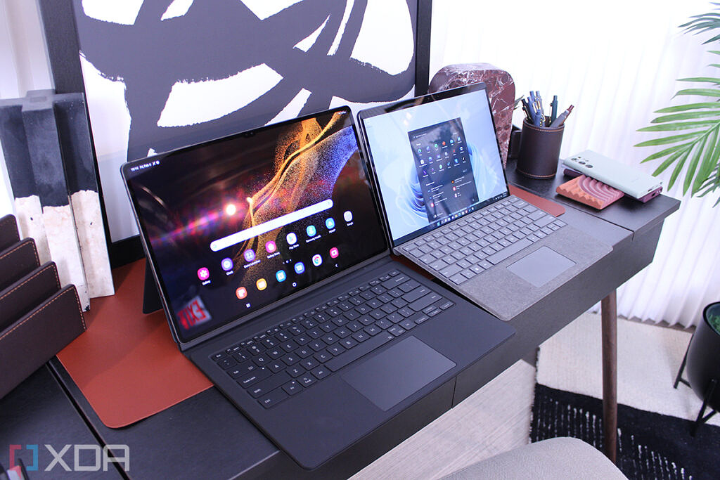三星 Galaxy Tab S8 Ultra 与 Microsoft Surface Pro 8：最好的平板电脑是什么？