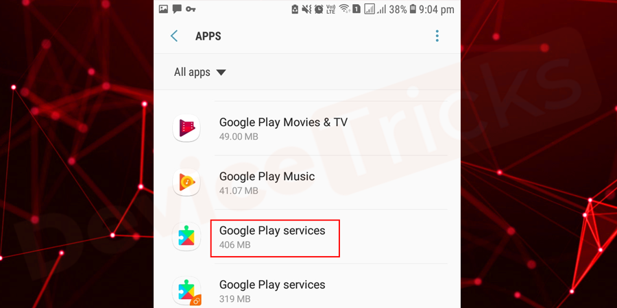 Select-Google-Play-Service