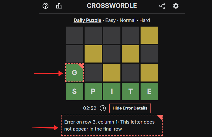 crosswordle-error-green