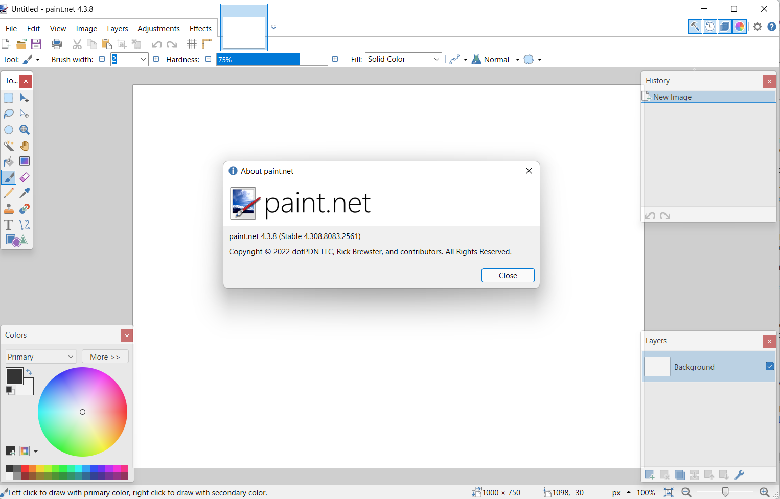 Paint.net 4.3.8 可能是 Windows 7 和 Windows 8.1 的最后一个版本