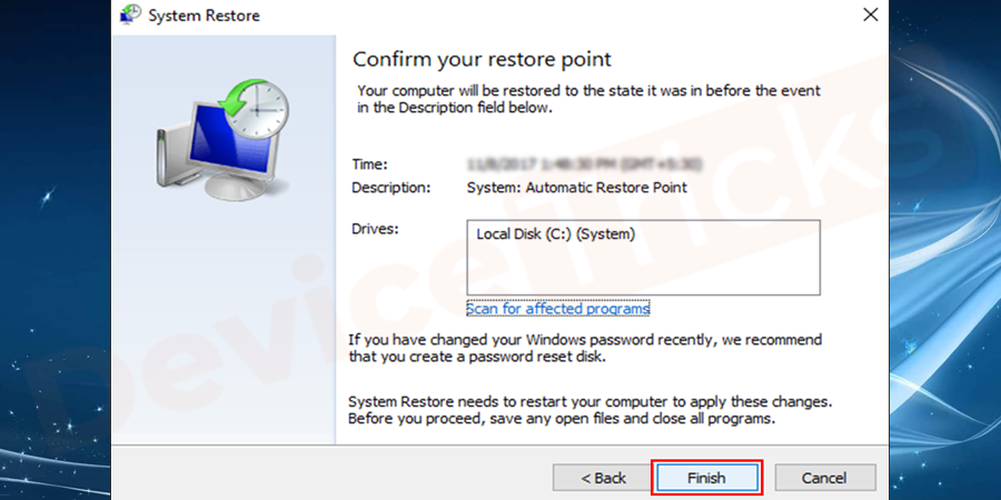 uptick-show-more-restore-points-select-one-of-the-restore-points-Finish