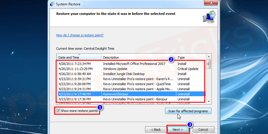 uptick-show-more-restore-points-select-one-of-the-restore-points