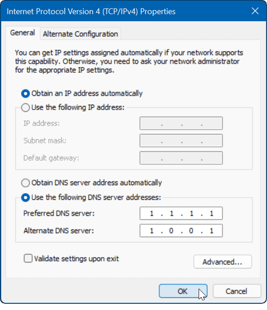 use-alternate-DNS
