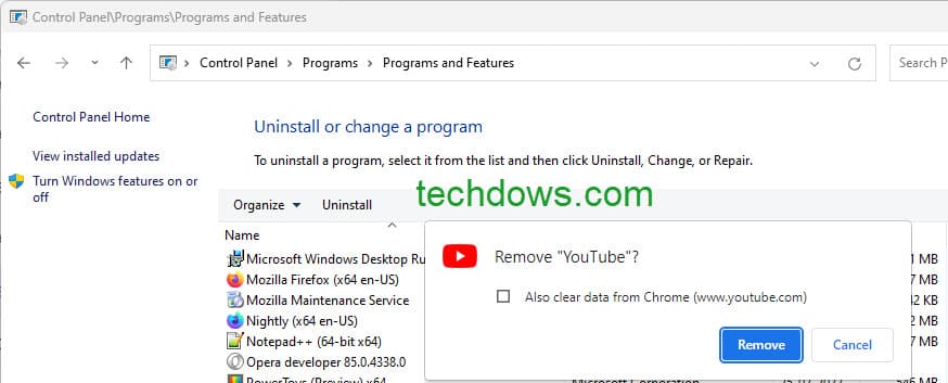Chrome-99-uninstall-PWAs-from-Windows-Settings-or-Control-Panel