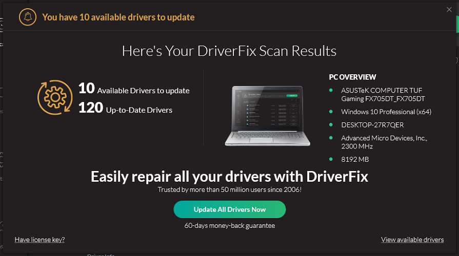 DriverFix-Diagnostics