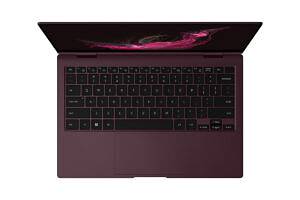 Samsung-Galaxy-Book-2-Pro-360-Burgundy-overhead-view-with-lid-open-300x200-1