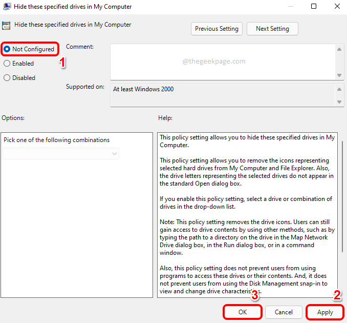 如何在 Windows 11、10 中隐藏或显示任何特定驱动器