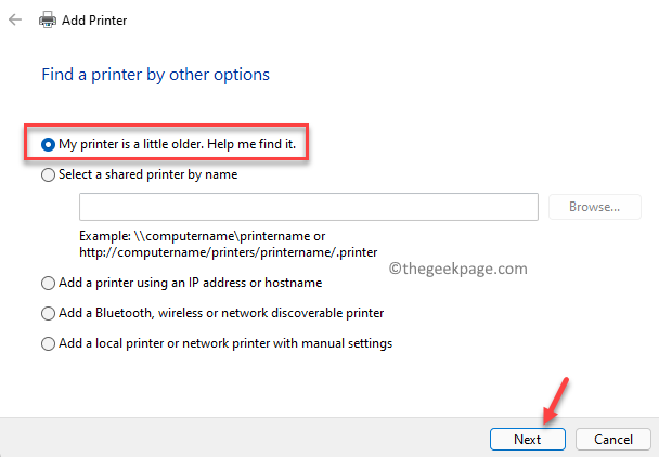Add-Printer-My-printer-is-a-little-older.-Help-me-find-it-Next