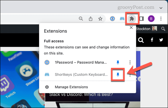 Chrome-Pin-Shortkeys-Extension-Icon