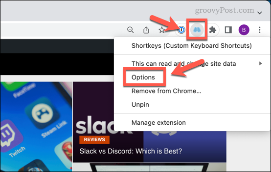 Chrome-Shortkeys-Options