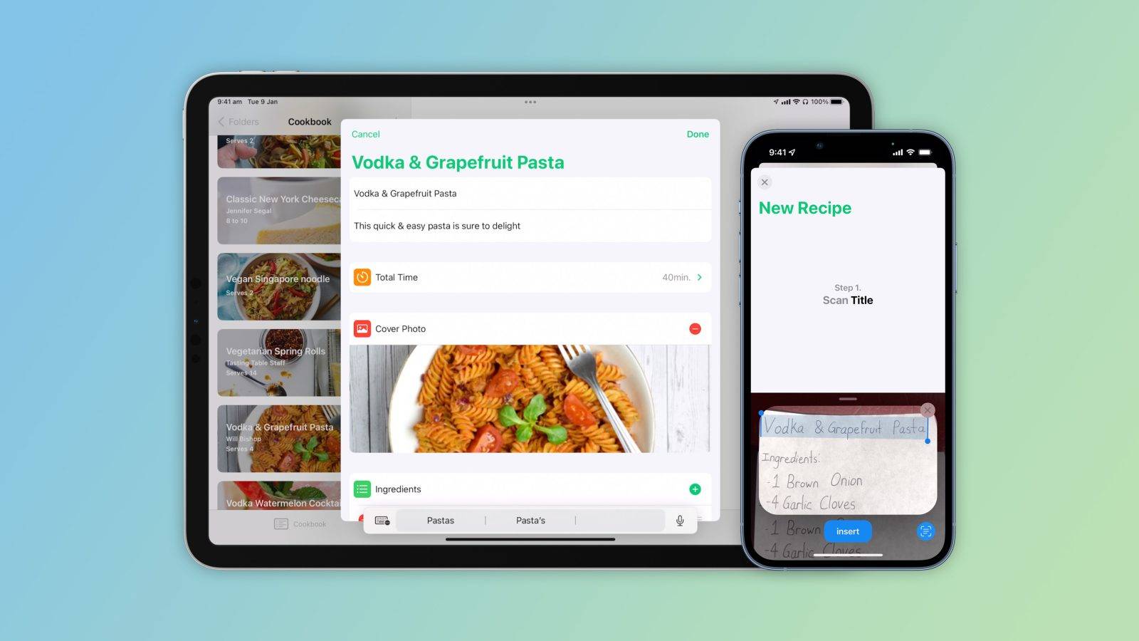 Pestle-recipe-iOS-app