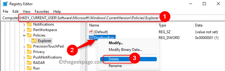 Registry-Microsoft-Windows-Policies-Explorer-Delete-Entry-DisallowRun-min
