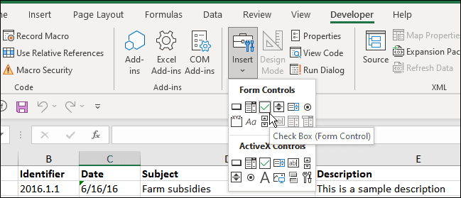 5-insert-check-box-developer-Excel