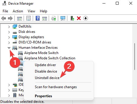 Device-Manager-Human-Interface-Devices-touchscreen-device-right-click-Uninstall-device-1
