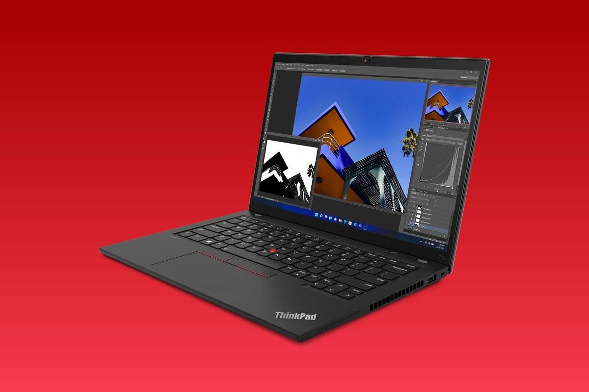 Lenovo-ThinkPad-T14-Gen-3-Thunder-Black-front-right-view-with-lid-at-90-degrees