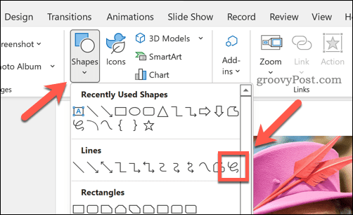 PowerPoint-Select-Freeform-Line-Option-1