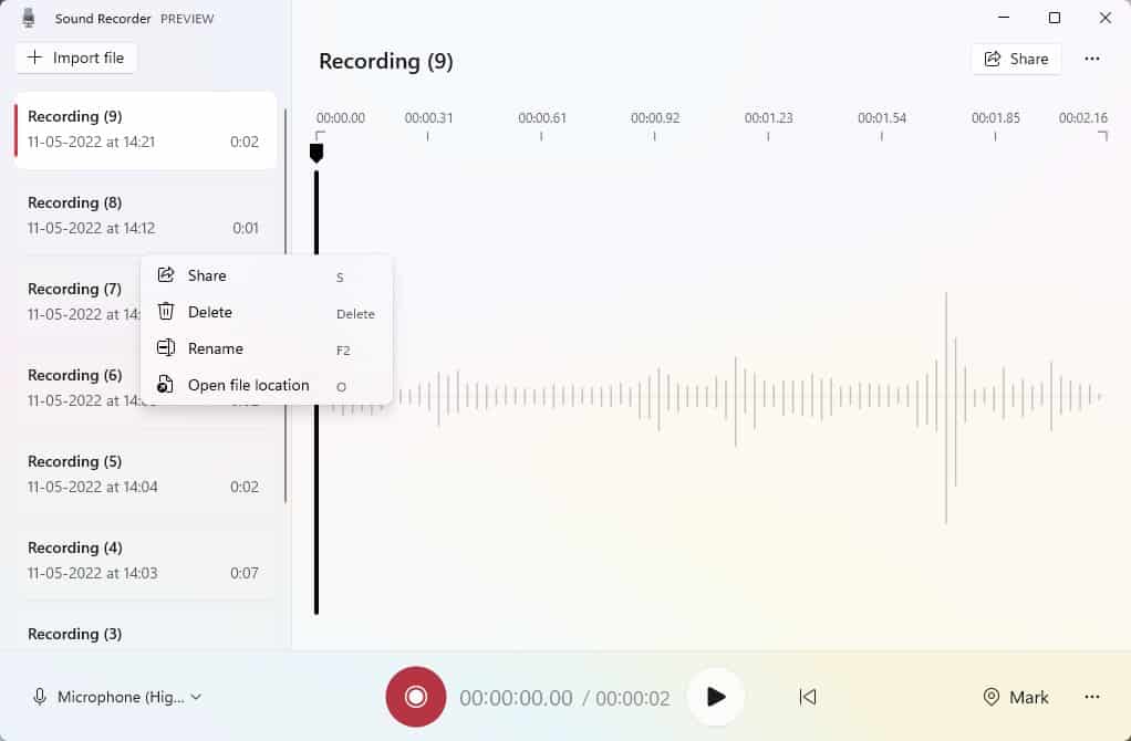 Sound-Recorder-app-right-click-menu