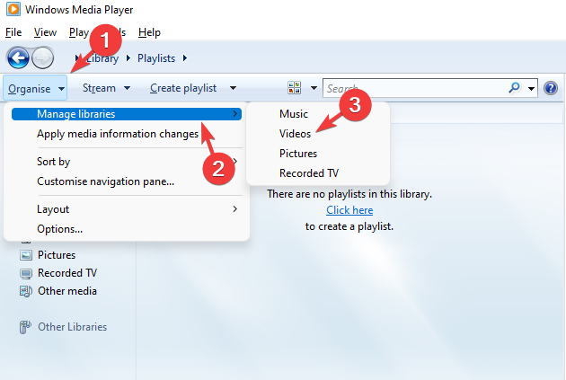 Windows-Media-Player-Organise-Manage-libraries-Videos