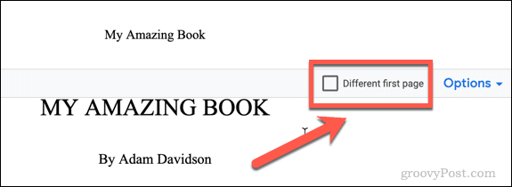 how-to-make-a-book-in-google-docs-different-first-page