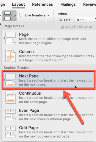 how-to-make-different-footers-in-word-layout-breaks-next-page