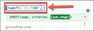 how-to-use-sumif-function-in-google-sheets-select-type-comma