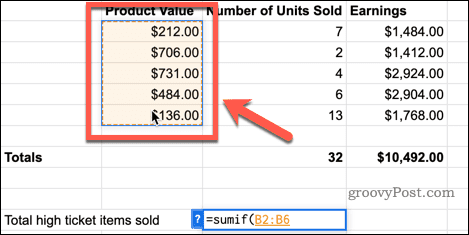how-to-use-sumif-function-in-google-sheets-select-values