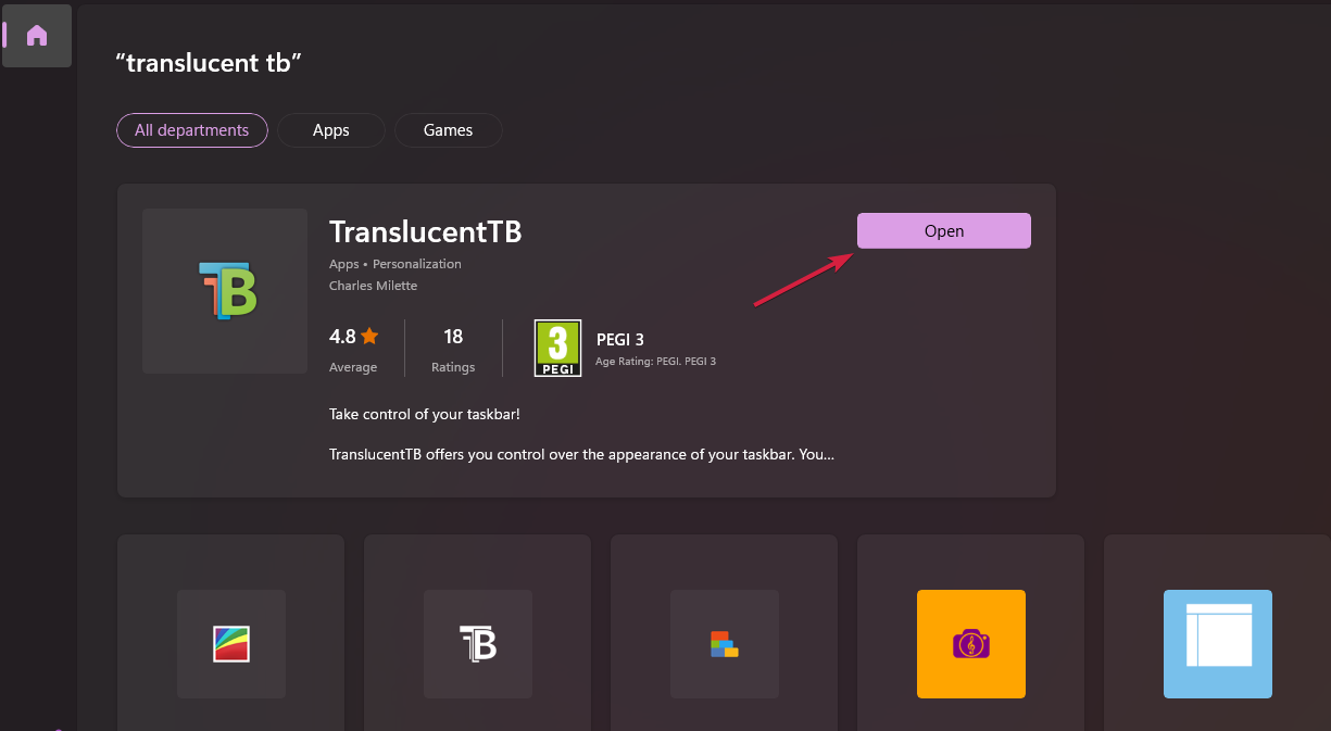 Как сделать прозрачную панель на виндовс 11. Translucent TB. Панель задач Windows. TRANSLUCENTTB — прозрачная панель задач. Translucent TB Windows 11.