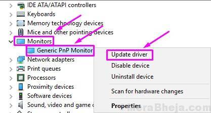 update-driver-generic-pnp-monitor