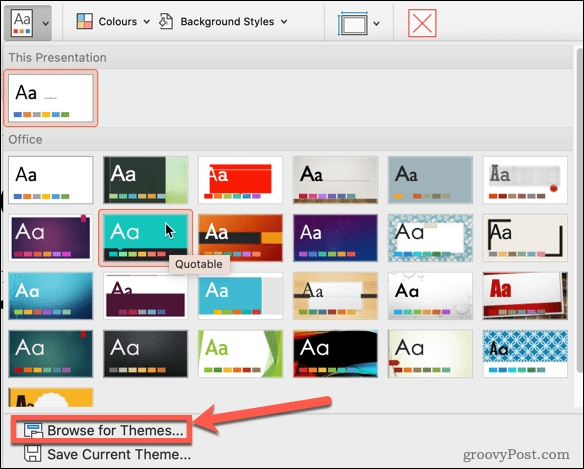 how-to-use-slide-master-powerpoint-browse-for-themes