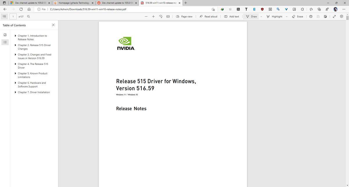 Microsoft-Edge-Dev-PDF-toolbar