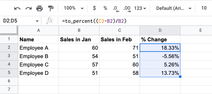 calculate-percentage-changes-in-google-sheet-24-a