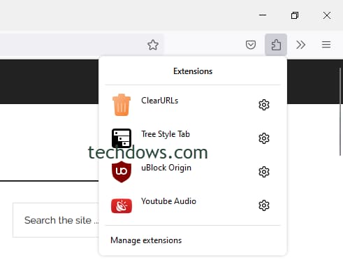 Firefox-unified-extensions-Menu-button-Toolbar