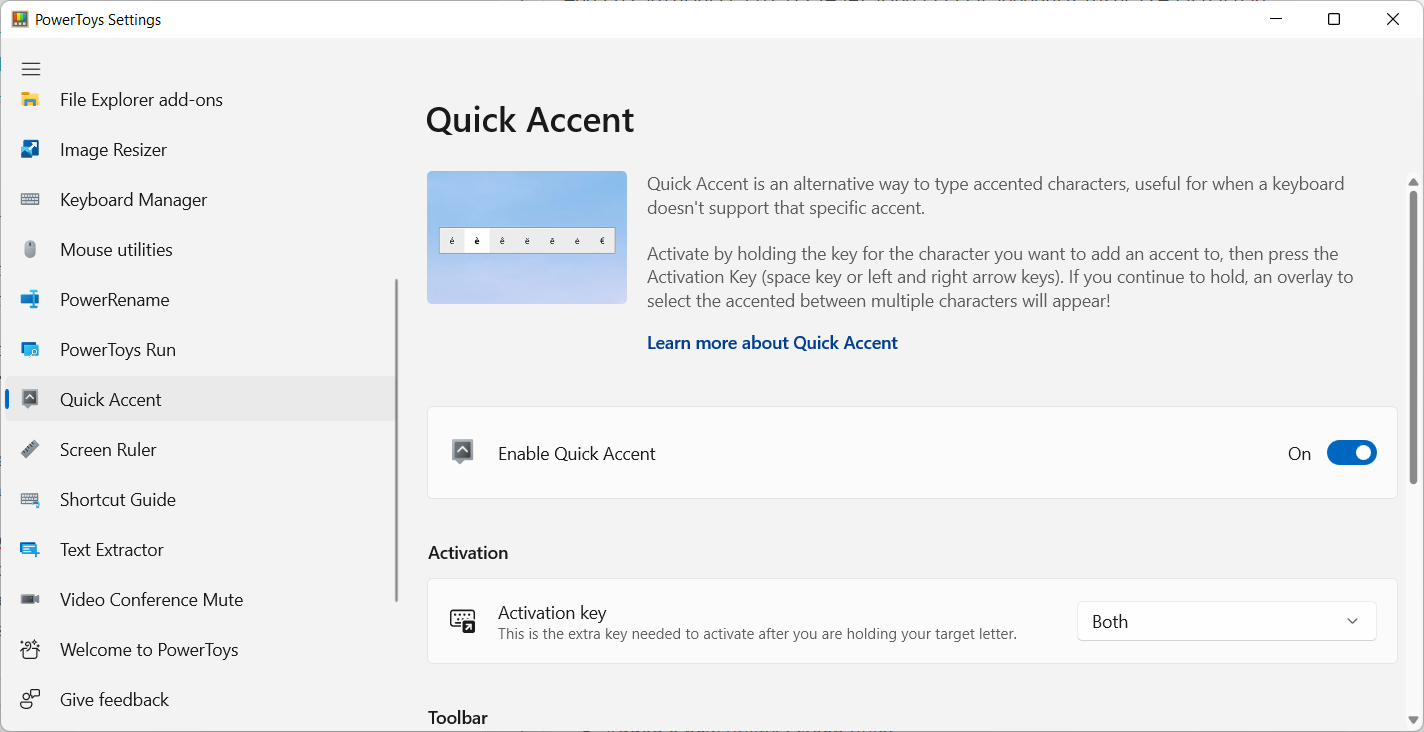 quick-accent