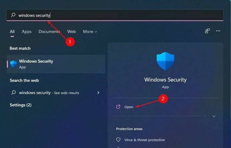 search-Windows-Security