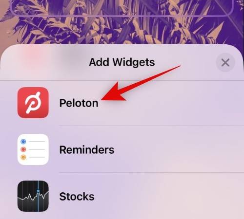 how-to-add-peleton-widget-to-lock-screen-3