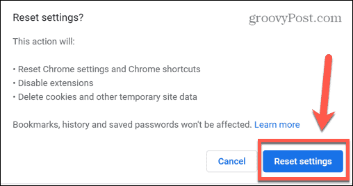 link-not-working-chrome-reset-settings