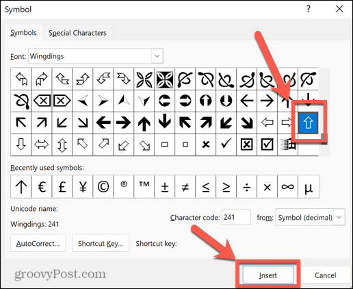 type-arrows-word-symbols-insert