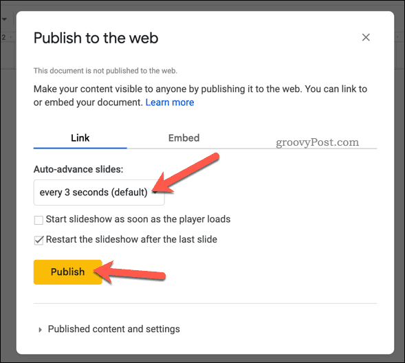 slides-publish-to-web-options