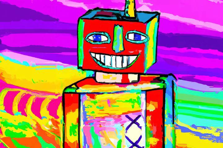 A-color-painting-of-a-laughing-robot-generated-by-Dall-E