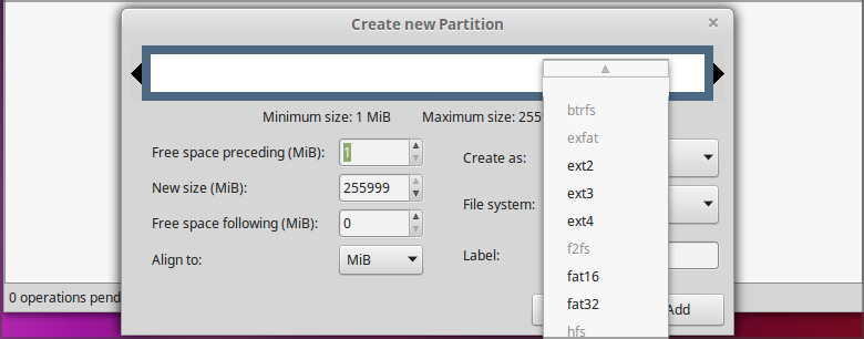 new-partition-gparted