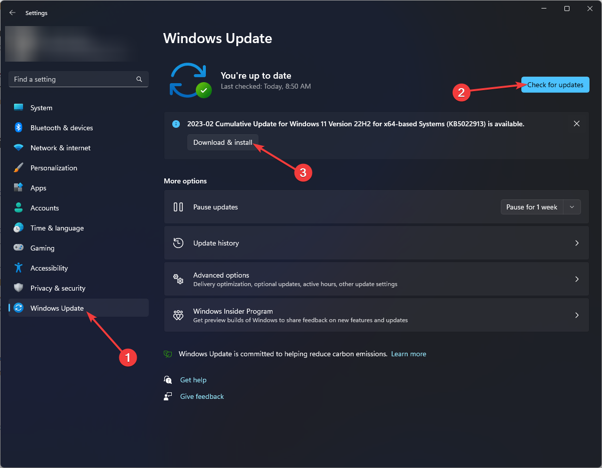 Windows-Update-Check-for-updates