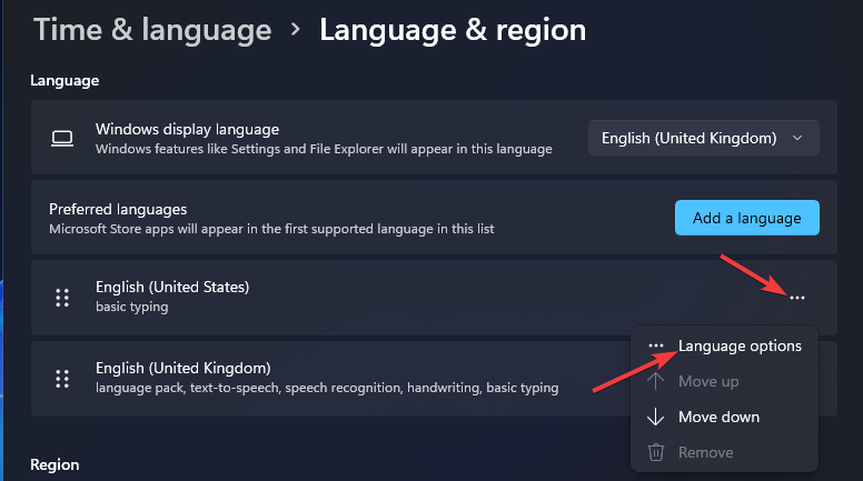 language-options